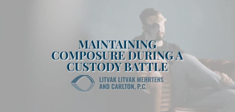 maintaining composure during a custody battle
