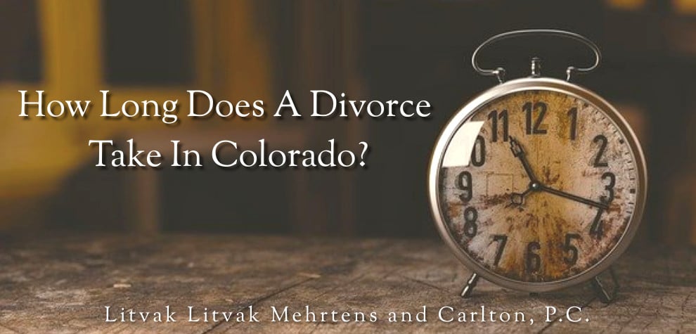How long does a divorce in Colorado take?