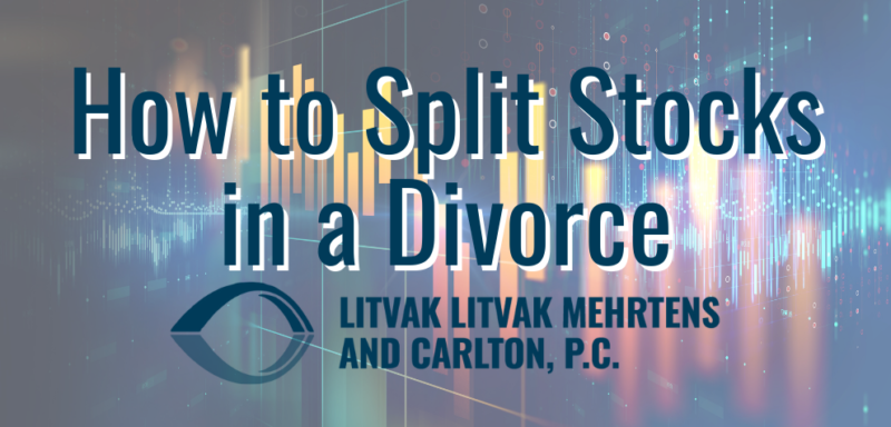 how to split stocks in a divorce